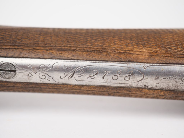 Fusil juxtaposé en calibre 12/65 systéme Anson et Delay à éjecteurs. C