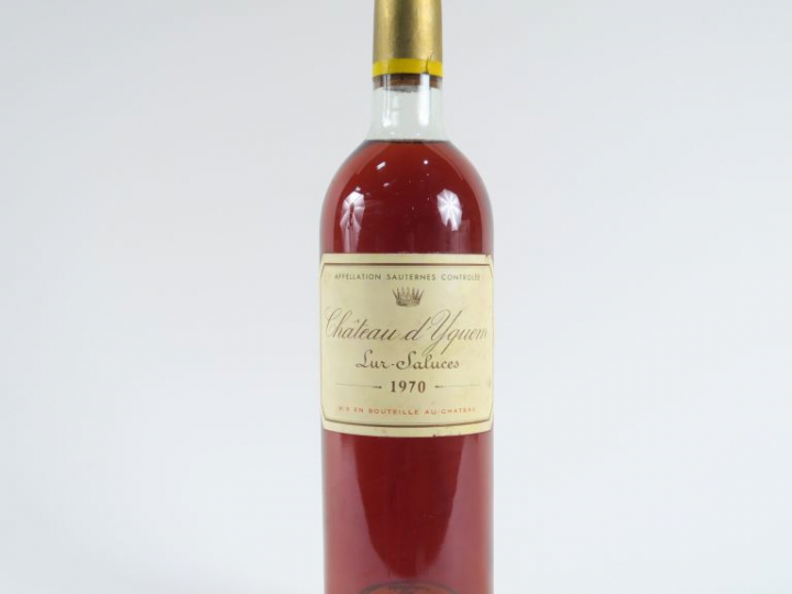 1 BOUTEILLE CHÂTEAU D'YQUEM 1er CCS SAUTERNES - 1970 - LB