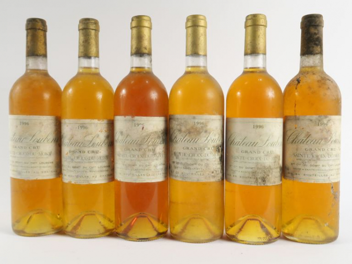 6 BOUTEILLES CHÂTEAU LOUBENS STE CROIX DU MONT - 1996 - BS