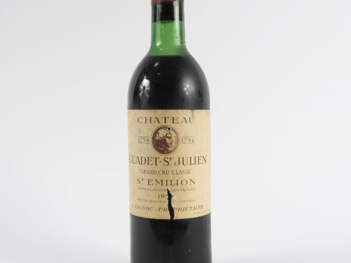 1 BOUTEILLE CHÂTEAU GUADET ST JULIEN GCC ST EMILION - 1959 - HEP/ELA/B