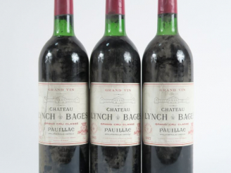 Vente aux enchères 3 BOUTEILLES CHÂTEAU LYNCH BAGES GCC PAUILLAC - 1983 - LB