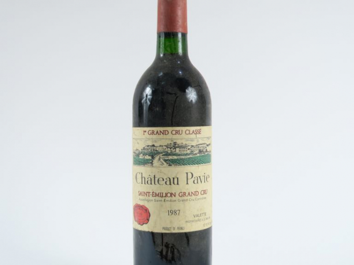 1 BOUTEILLE CHÂTEAU PAVIE 1er GCC ST EMILION - 1987 - BG