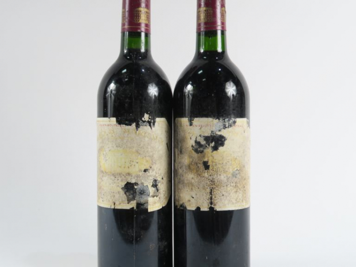 2 BOUTEILLES CHÂTEAU MARGAUX 1er GCC MARGAUX - 1989 - BG/ETA