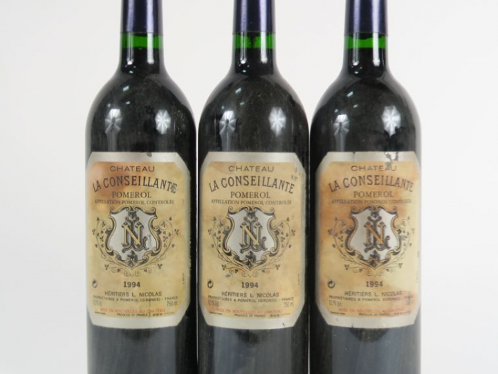 3 BOUTEILLES CHÂTEAU LA CONSEILLANTE POMEROL - 1994 - ELF