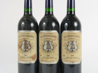 Vente aux enchères 3 BOUTEILLES CHÂTEAU LA CONSEILLANTE POMEROL - 1994 - ELF