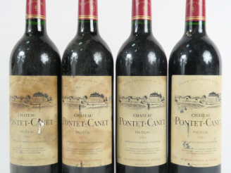 Vente aux enchères 4 BOUTEILLES CHÂTEAU PONTET CANET GCC PAUILLAC - 1994 - ELF