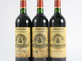 Vente aux enchères 3 BOUTEILLES CHÂTEAU ANGELUS GCC ST EMILON - 1995 - BG/ELA