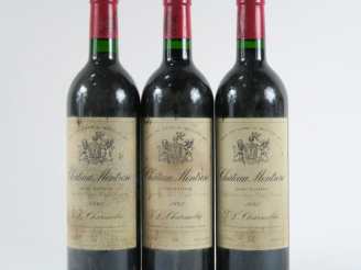 Vente aux enchères 3 BOUTEILLES CHÂTEAU MONTROSE GCC ST ESTEPHE - 1995 - ELF