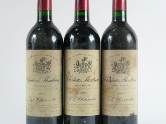 Vente aux enchères 3 BOUTEILLES CHÂTEAU MONTROSE GCC ST ESTEPHE - 1995 - ELF