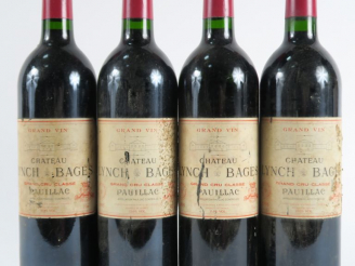 Vente aux enchères 4 BOUTEILLES CHÂTEAU LYNCH BAGES GCC PAUILLAC - 1995 - ELA