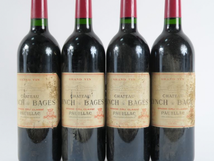 4 BOUTEILLES CHÂTEAU LYNCH BAGES GCC PAUILLAC - 1995 - ELA