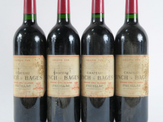 Vente aux enchères 4 BOUTEILLES CHÂTEAU LYNCH BAGES GCC PAUILLAC - 1995 - ELA