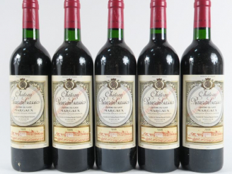 Vente aux enchères 5 BOUTEILLES CHÂTEAU RAUZAN GASSIES GCC MARGAUX - 1995 - BG