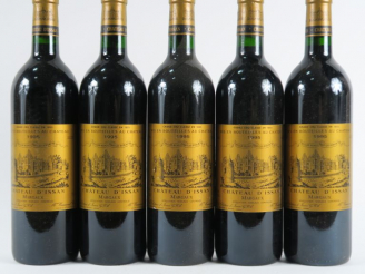 Vente aux enchères 5 BOUTEILLES CHÂTEAU D'ISSAN GCC MARGAUX - 1995