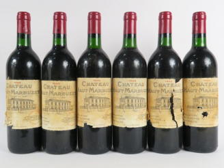 Vente aux enchères 6 BOUTEILLES CHÂTEAU HAUT MARBUZET ST ESTEPHE - 1995 - 5 BG/1 LB/EA