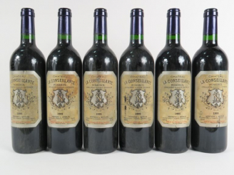 Vente aux enchères 6 BOUTEILLES CHÂTEAU LA CONSEILLANTE POMEROL - 1995 - BG+/ELA