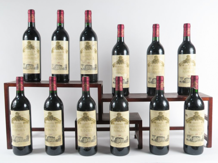 12 BOUTEILLES CHÂTEAU LABEGORCE MARGAUX - 1995 - BG/ETLA