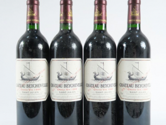 Vente aux enchères 4 BOUTEILLES CHÂTEAU BEYCHEVELLE ST JULIEN - 1996 - BG