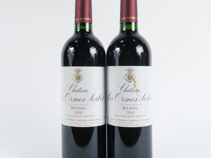 2 BOUTEILLES CHÂTEAU LES ORMES SORBET CB MEDOC - 2000 - BG