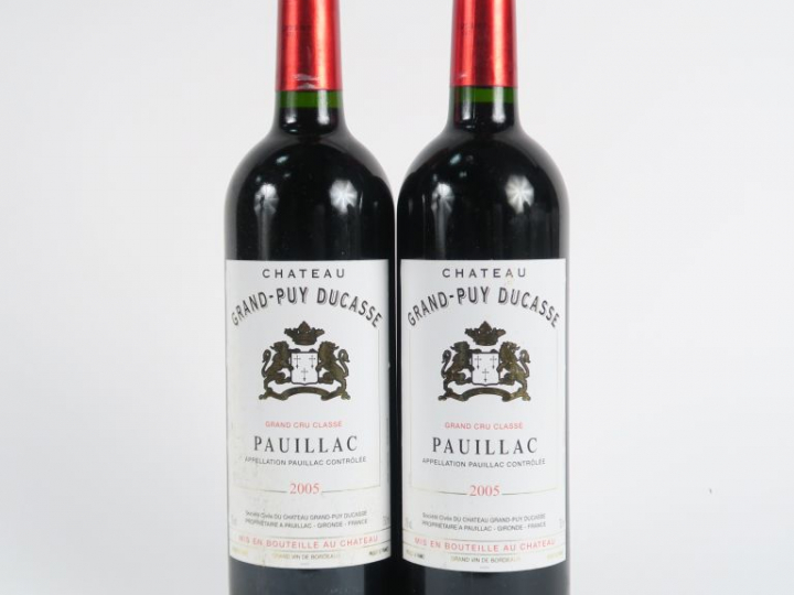 2 BOUTEILLES CHÂTEAU GRAND PUY DUCASSE GCC PAUILLAC - 2005