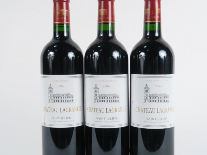 3 BOUTEILLES CHÂTEAU LAGRANGE GCC ST JULIEN - 2006