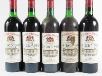 Vente aux enchères 5 BOUTEILLES CHÂTEAU LA CROIX ST ANDRE LALANDE DE POMEROL - 3 de 1982 