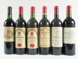 Vente aux enchères 6 BOUTEILLES ST EMILION GC : 2 CHÂTEAU FONRAZADE (1994/2000) - 1 CHÂTE