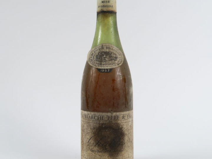 1 BOUTEILLE CHABLIS PATRIARCHE PÈRE   FILS - 1957 - 6,5 CM/EA