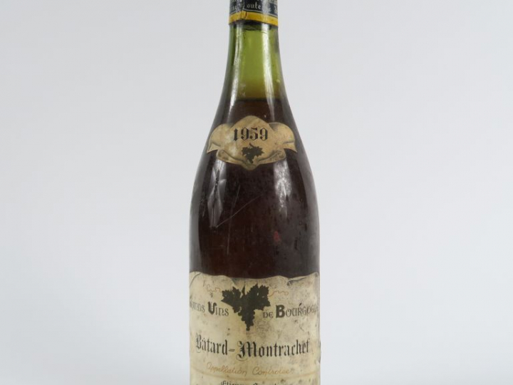 1 BOUTEILLE BATARD MONTRACHET ETIENNE SAUZET - 1959 - 5 CM