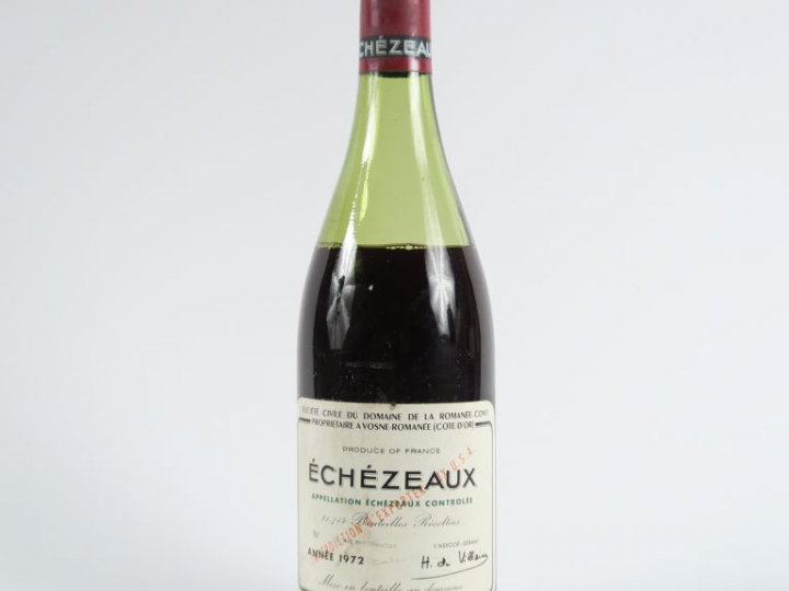 1 BOUTEILLE ECHEZEAUX DOMAINE DE LA ROMANÉE CONTI - 1972 - 7,5 CM/CAPS