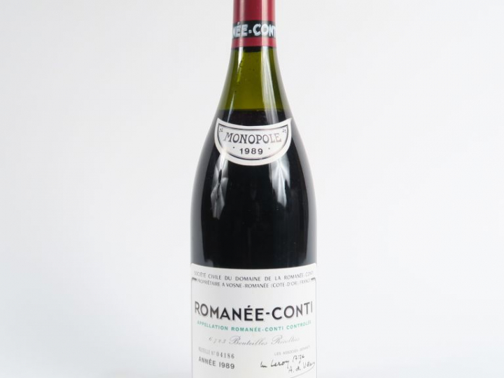 1 BOUTEILLE ROMANÉE CONTI DOMAINE DE LA ROMANÉE CONTI - 1989 - 4,2 CM