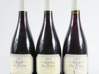 Vente aux enchères 3 BOUTEILLES CHAMBERTIN CLOS DE BEZE GC PIERRE DAMOY - 1994 - ELA