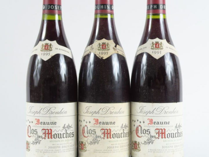 3 BOUTEILLES BEAUNE 'CLOS DES MOUCHES' JOSEPH DROUHIN - 1995