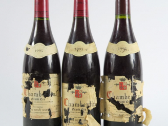 Vente aux enchères 3 BOUTEILLES CHAMBERTIN GC DENIS MORTET - 1995 - ETA