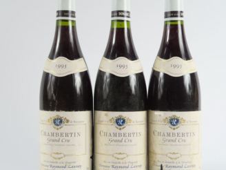 Vente aux enchères 3 BOUTEILLES CHAMBERTIN GC RAYMOND LAUNAY - 1995