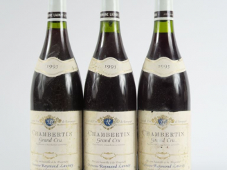 Vente aux enchères 3 BOUTEILLES CHAMBERTIN GC RAYMOND LAUNAY - 1995