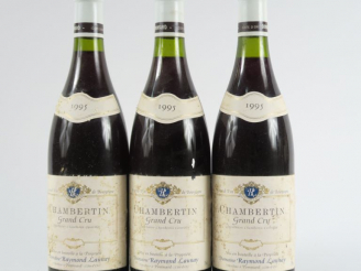 Vente aux enchères 3 BOUTEILLES CHAMBERTIN GC RAYMOND LAUNAY - 1995