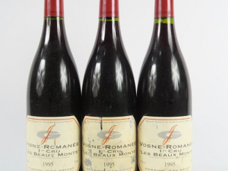 Vente aux enchères 3 BOUTEILLES VOSNE ROMANEE 1er CRU 'LES BEAUX MONTS' JEAN GRIVOT - 199