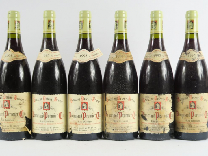 6 BOUTEILLES POMMARD 1er CRU 'LES PLATIERES' PRIEUR BRUNET - 1995 - EA