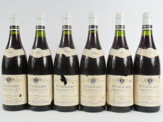 Vente aux enchères 6 BOUTEILLES POMMARD 1er CRU 'CHAPONNIERES' RAYMOND LAUNAY - 1995 - EL