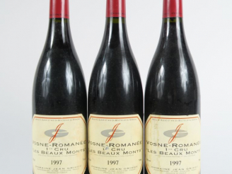 Vente aux enchères 3 BOUTEILLES VOSNE ROMANEE 1er CRU 'LES BEAUX MONTS' JEAN GRIVOT - 199