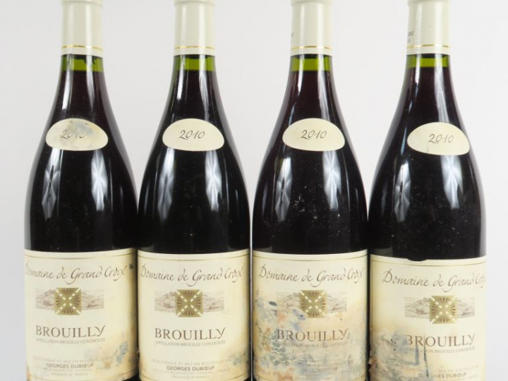 4 BOUTEILLES BROUILLY DOMAINE DE GRAND CROIX GEORGES DUBOEUF - 2010