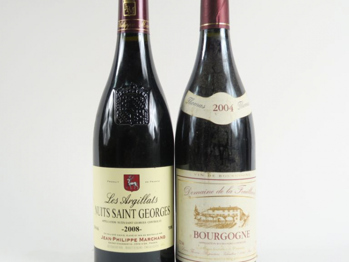 2 BOUTEILLES : 1 NUITS ST GEORGES 'LES ARGILLATS' JEAN PHILIPPE MARCHA