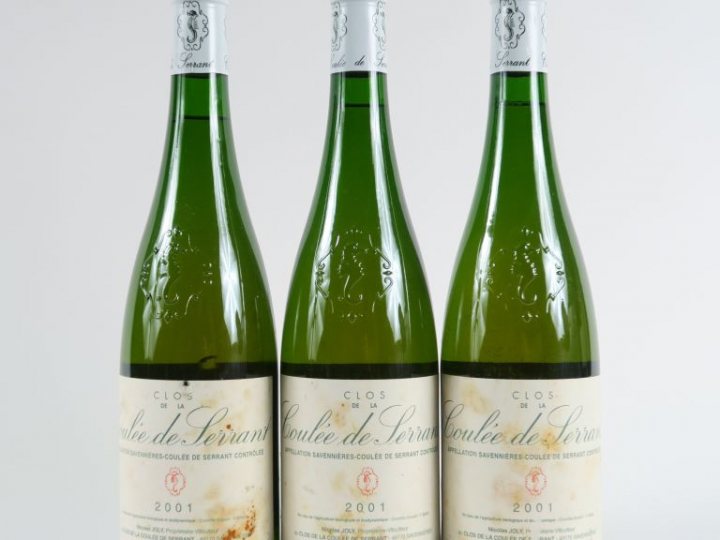 3 BOUTEILLES CLOS DE LA COULÉE DE SERRANT NICOLAS JOLY - 2001