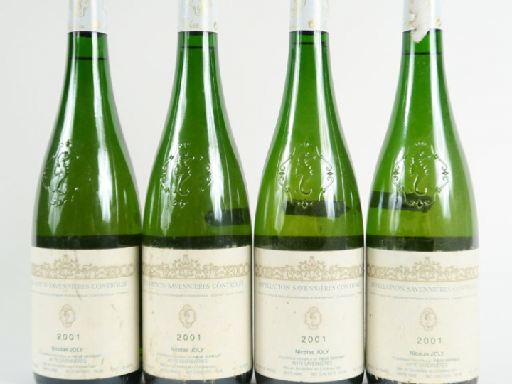 4 BOUTEILLES SAVENNIERES NICOLAS JOLY - 2001
