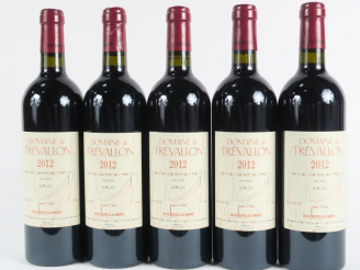Vente aux enchères 5 BOUTEILLES DOMAINE DE TREVALLON ALPILLES - 2012