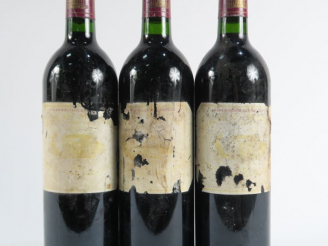 Vente aux enchères 3 BOUTEILLES CHÂTEAU MARGAUX 1er GCC MARGAUX - 1989 - BG+/ETA
