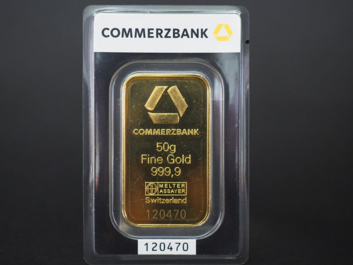 	Lingotin or 50 g. Numéroté 120470. FRAIS ACHETEUR 10% TTC