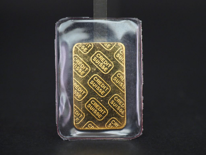 Lingotin or 10 g.  Numéroté 734642.  FRAIS ACHETEUR 10% TTC