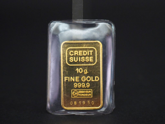 Vente aux enchères 	Lingotin or 10 g.  Numéroté 081950.  FRAIS ACHETEUR 10% TTC